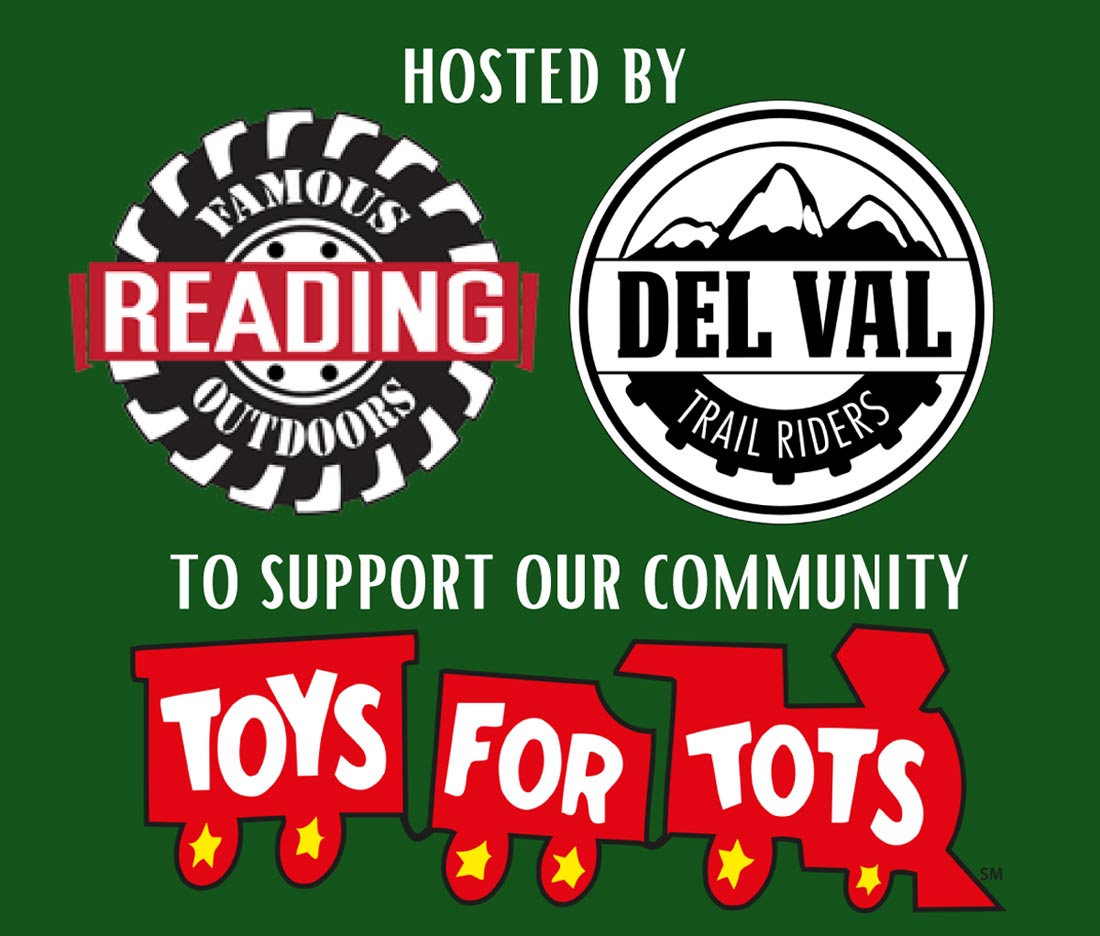 Dirty Santa Toys-For-Tots Toy Run to benefit the children of St. Clair, PA |Sponsored by Famous Reading Outdoors and Del Val Trail Riders