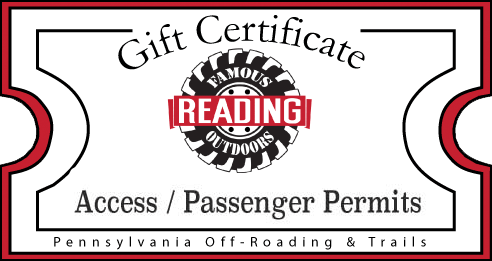 Reading Outdoors Gift Certificate