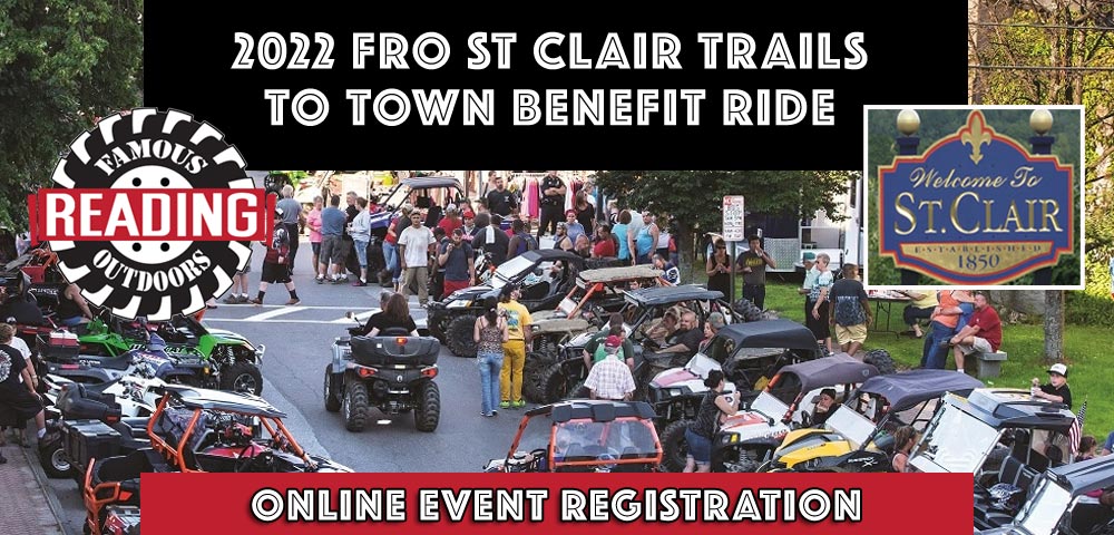 The 2022 Famous Reading Outdoors St Clair Trails To Town Ride| Saturday, May 7th at 8am to 5pm