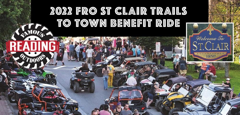 The 2022 Famous Reading Outdoors St Clair Trails To Town Ride| Saturday, May 7th at 8am to 5pm