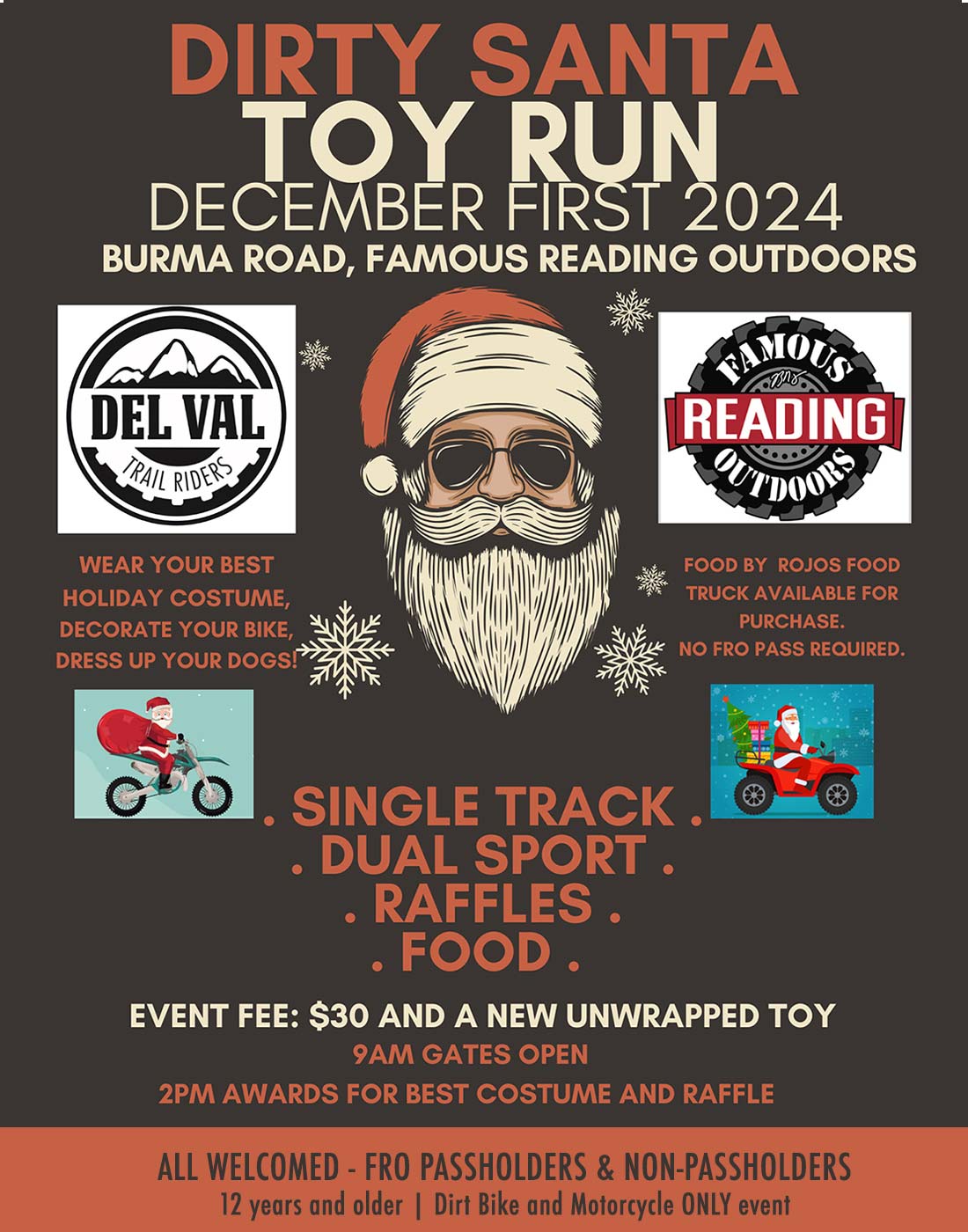 Dirty Santa Toy Run 2024 - December 1 | FRO Burma Trails