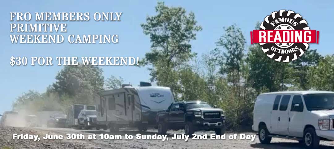 FRO MEMBERS ONLY - PRIMITIVE WEEKEND CAMPING
