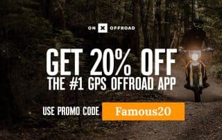GET 20% OFF: The #1 GPS OnX OffRoad App | Use Promo Code: Famous20