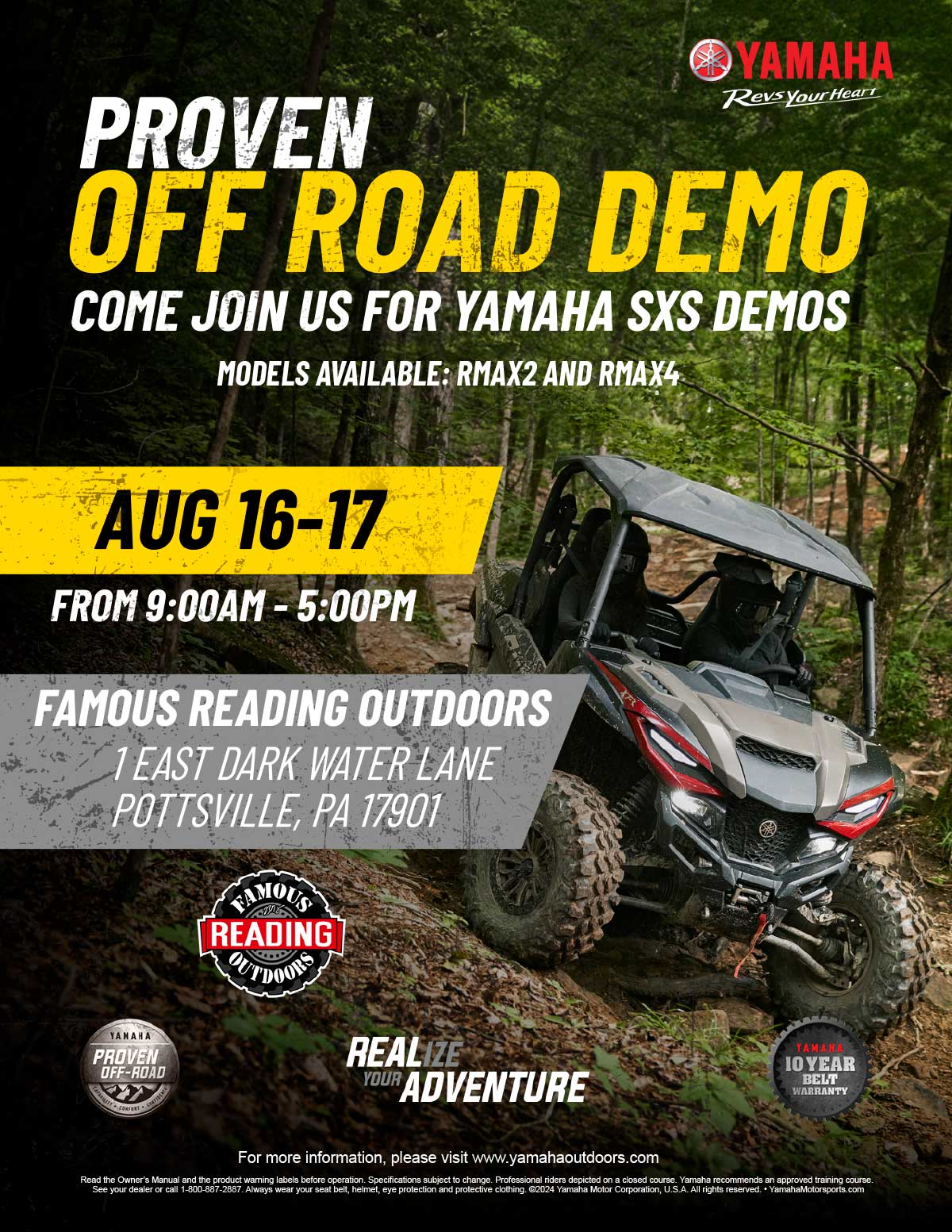 2024 Yamaha Proven Off-Road Demo | Aug 16-17, 2024