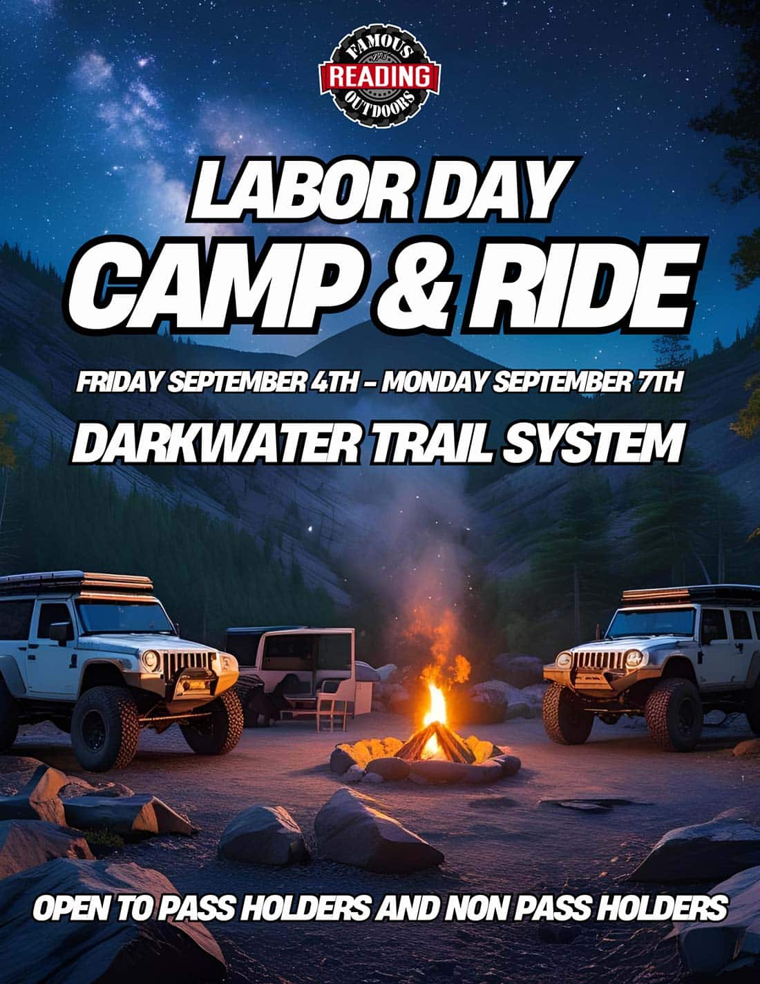 FRO Labor Day CAMP & RIDE | Friday, September 4th to Monday, September 7th | Darkwater Trail System | Members & Non-Members