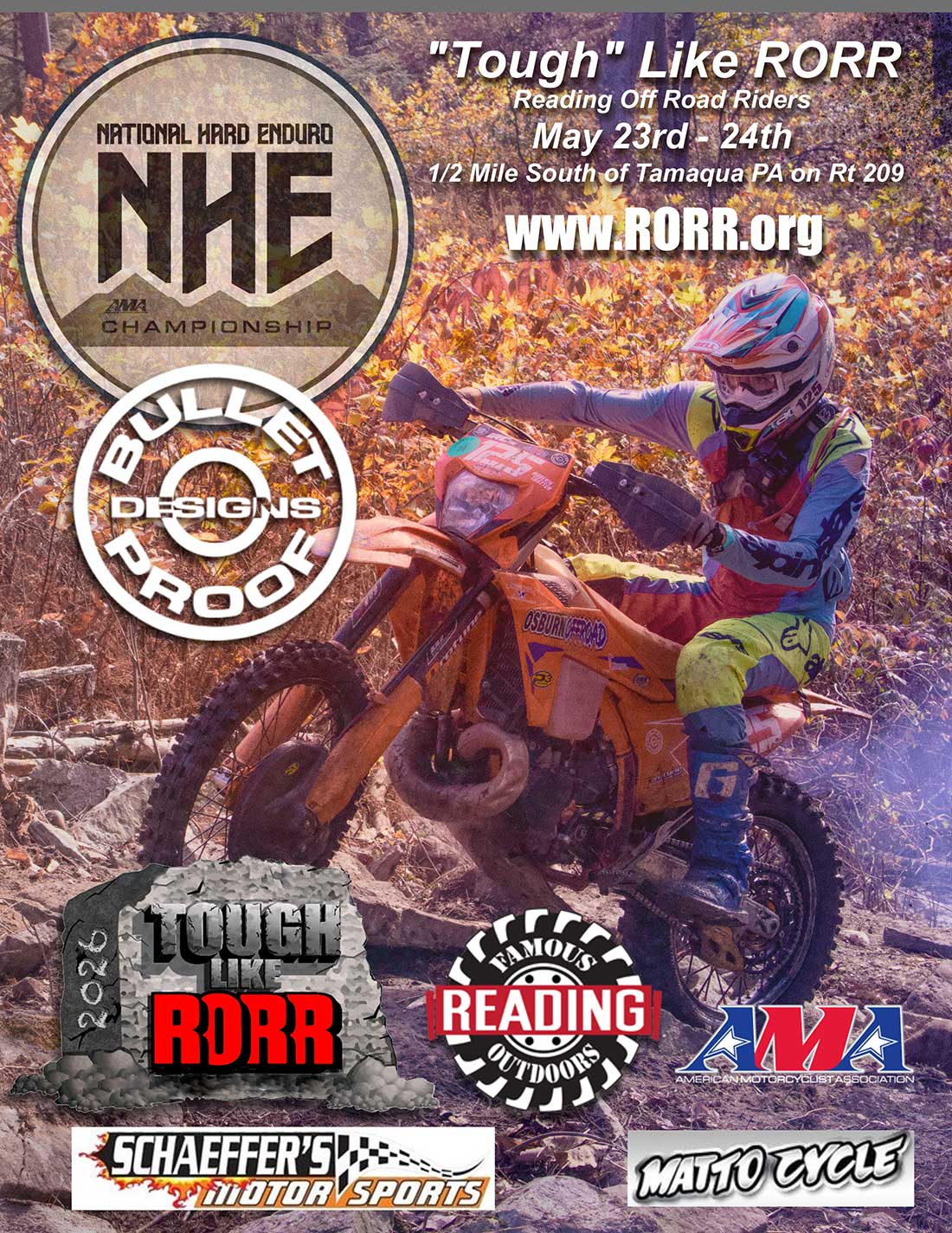 FRO Tough Like RORR | May 23-24, 2026 | 1/2 mile south of Tamaqua PA on RT 209