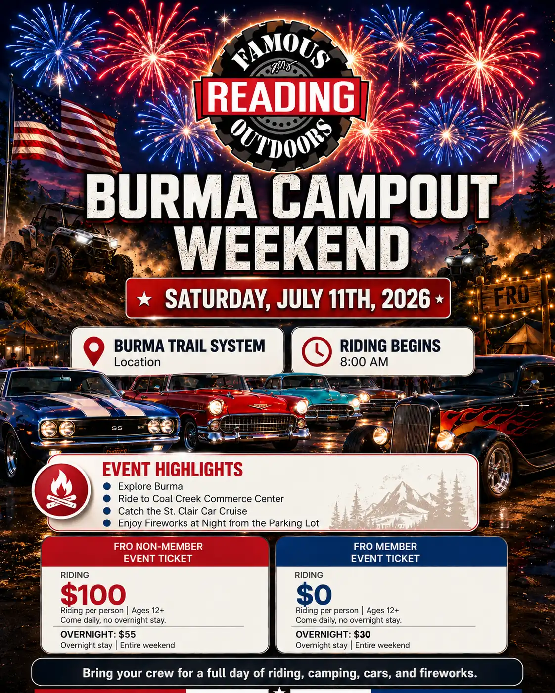 Burma Campout Weekend (Gate Tickets) | Saturday, July 11th at 8am