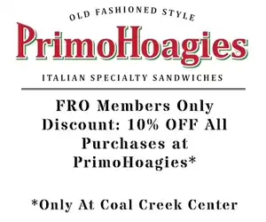 Primo Hoagies Italian Specialty Sandwiches - FRO Members Only Discount: 10% OFF All Purchases