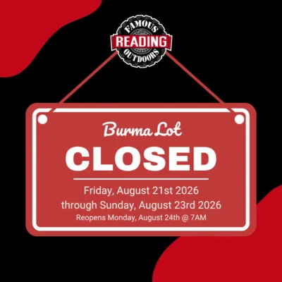FRO Burma Trail Closure: August 21–23