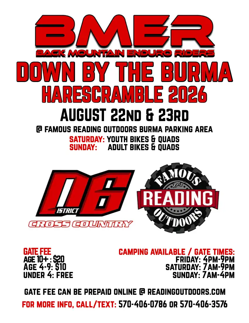 Down by the Burma Hare Scramble | Aug 22-23, 2026 | FRO Burma Trails | Members & NonMembers